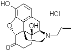 Naloxone hydrochloride  molecular structure (CAS 357-08-4)