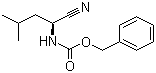 structure of CAS# 3589-42-2, (S)-N-Cbz-Leucinenitrile;N-[(1S)-1-Cyano-3-methylbutyl]carbamic acid benzyl ester