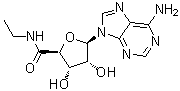 结构式 CAS# 35920-39-9, 5'-N-乙基氨基甲酰基腺苷