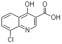 structure of CAS# 35966-16-6, 8-Chloro-4-hydroxy-3-quinolinecarboxylic acid;NSC 113493