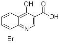 结构式 CAS# 35973-17-2, 8-溴-4-羟基-3-喹啉羧酸