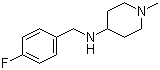 structure of CAS# 359878-47-0, 4-(4-Fluorobenzylamino)-1-methylpiperidine;N-[(4-Fluorophenyl)methyl]-1-methyl-4-piperidinamine