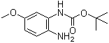 structure of CAS# 362670-09-5, (2-Amino-5-methoxyphenyl)carbamic acid tert-butyl ester