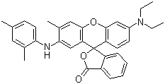 结构式 CAS# 36431-22-8, 2-(2-4-二甲苯胺基)-3-甲基-6-二乙氨基荧烷