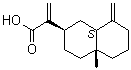 structure of CAS# 3650-43-9, beta-Costic acid;Costic acid; Costus acid; (2R,4aR,8aS)-Decahydro-4a-methyl-alpha,8-bis(methylene)-2-naphthaleneacetic acid