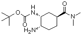 structure of CAS# 365998-36-3, tert-Butyl [(1R,2S,5S)-2-amino-5-[(dimethylamino)carbonyl]cyclohexyl]carbamate