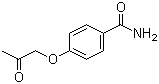 结构式 CAS# 36616-19-0, 4-(2-氧代丙氧基)苯甲酰胺