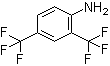 structure of CAS# 367-71-5, 2,4-Bis(trifluoromethyl)aniline;2,4-Di(trifluoromethyl)aniline; alpha,alpha,alpha,alpha',alpha',alpha'-Hexafluoro-2,4-xylidine