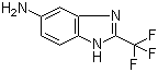 structure of CAS# 3671-66-7, 5-Amino-2-(trifluoromethyl)benzimidazole