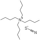 结构式 CAS# 3674-54-2, 硫氰酸四丁基铵