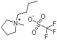 结构式 CAS# 367522-96-1, 1-丁基-1-甲基吡咯鎓三氟甲磺酸盐
