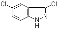 structure of CAS# 36760-20-0, 3,5-Dichloro-1H-indazole