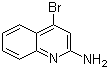 structure of CAS# 36825-32-8, 4-Bromo-2-quinolinamine;2-Amino-4-bromoquinoline; 4-Bromoquinolin-2-amine