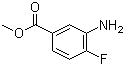 结构式 CAS# 369-26-6, 3-氨基-4-氟苯甲酸甲酯