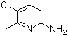 structure of CAS# 36936-23-9, 2-Amino-5-chloro-6-methylpyridine;5-Chloro-6-methyl-2-pyridinamine; 5-Chloro-6-methylpyridin-2-amine; 6-Amino-3-chloropicolline