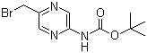 结构式 CAS# 369638-69-7, (5-溴乙基吡嗪-2-基)氨基甲酸叔丁酯