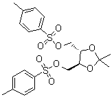 结构式 CAS# 37002-45-2, (S,S)-(-)-1,4-二-O-对甲苯磺酰基-2,3-O-异亚丙基-L-苏糖醇