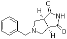 结构式 CAS# 370879-53-1, 顺式-5-苄基四氢吡咯并[3,4-c]吡咯-1,3(2H,3aH)-二酮
