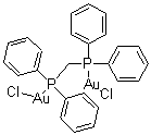 结构式 CAS# 37095-27-5, [mu-双(二苯基膦基)甲烷]二氯化二金