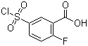 结构式 CAS# 37098-75-2, 5-(氯磺酰基)-2-氟苯甲酸