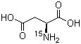 structure of CAS# 3715-16-0, L-Aspartic-15N acid