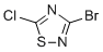 3-Bromo-5-chloro-1,2,4-thiadiazole molecular structure (CAS 37159-60-7)