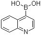 结构式 CAS# 371764-64-6, 喹啉-4-硼酸