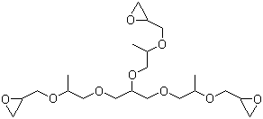 structure of CAS# 37237-76-6, Glycerol propoxylate triglycidyl ether