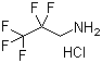 structure of CAS# 374-14-1, 2,2,3,3,3-Pentafluoropropylamine hydrochloride