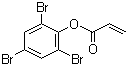 structure of CAS# 3741-77-3, 2,4,6-Tribromophenyl acrylate