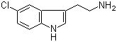 structure of CAS# 3764-94-1, 5-Chloro-1H-indole-3-ethanamine;2-(5-Chloro-1H-indol-3-yl)ethanamine; 2-(5-Chloro-1H-indol-3-yl)ethylamine; 5-Chloro-3-indoleethanamine; 5-Chlorotryptamine
