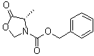 structure of CAS# 37661-60-2, Benzyl (4S)-4-methyl-5-oxo-1,3-oxazolidine-3-carboxylate