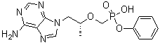 结构式 CAS# 379270-35-6, 苯基[(R)-1-(6-氨基-9H-嘌呤-9-基)丙烷-2-基氧基]甲基膦酸氢酯