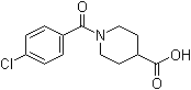 结构式 CAS# 379724-54-6, 1-(4-氯苯甲酰基)-4-哌啶羧酸