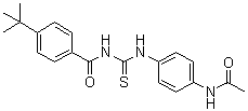 结构式 CAS# 380315-80-0, Tenovin 1; N-[[[4-(乙酰氨基)苯基]氨基]硫代甲酰]-4-叔丁基苯甲酰胺