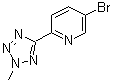 structure of CAS# 380380-64-3, 5-Bromo-2-(2-methyl-2H-tetrazol-5-yl)pyridine;2-(2-Methyl-5-tetrazolyl)-5-bromopyridine