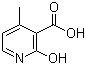 structure of CAS# 38076-81-2, 2-Hydroxy-4-methylpyridine-3-carboxylic acid;2-Hydroxy-4-methylnicotinic acid