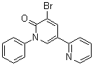 structure of CAS# 381248-06-2, 3-Bromo-5-(2-pyridyl)-1-phenyl-1,2-dihydropyridin-2-one;3-Bromo-1-phenyl-5-(pyridin-2-yl)-2(1H)-pyridone