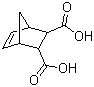 structure of CAS# 3813-52-3, 5-Norbornene-2,3-dicarboxylic acid;Bicyclo[2.2.1]hept-5-ene-2,3-dicarboxylic acid