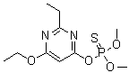 结构式 CAS# 38260-54-7, 乙嘧硫磷