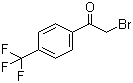 structure of CAS# 383-53-9, 2-Bromo-4'-(trifluoromethyl)acetophenon;2-Bromo-1-[4-(trifluoromethyl)phenyl]ethan-1-one; 4-(Trifluoromethyl)phenacyl bromide