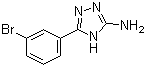 结构式 CAS# 383130-99-2, 5-(3-溴苯基)-4H-1,2,4-三唑-3-胺
