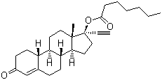 structure of CAS# 3836-23-5, Norethisterone enanthate;17alpha-Ethynyl-19-nortestosterone 17-heptanoate