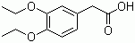 structure of CAS# 38464-04-9, 3,4-Diethoxyphenylacetic acid;3,4-Diethoxyphenyl acetic acid