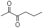 structure of CAS# 3848-24-6, 2,3-Hexanedione;Hexane-2,3-dione