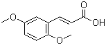 结构式 CAS# 38489-74-6, (2E)-3-(2,5-二甲氧基苯基)-2-丙烯酸