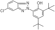 结构式 CAS# 3864-99-1, 紫外线吸收剂 UV-327; 2-(2'-羟基-3',5'-二叔丁基苯基)-5-氯代苯并三唑