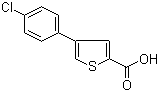 结构式 CAS# 386715-46-4, 4-(4-氯苯基)-2-噻吩羧酸