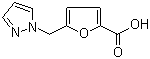 结构式 CAS# 386736-99-8, 5-(1H-吡唑-1-甲基)-2-糠酸