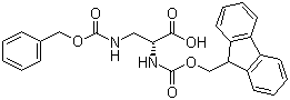 结构式 CAS# 387824-80-8, N-芴甲氧羰基-N'-苄氧羰基-D-二氨基丙酸